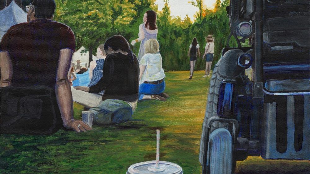 Landscape painting by Athena Cooper