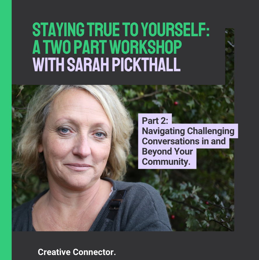 Promo image for "Navigating Challenging Conversations in and Beyond Your Community."