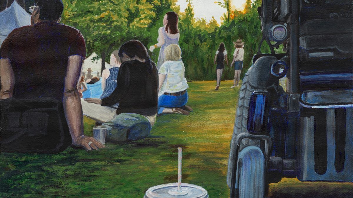 Landscape painting by Athena Cooper