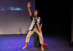 Juan during his performance of "Juan Man Show."