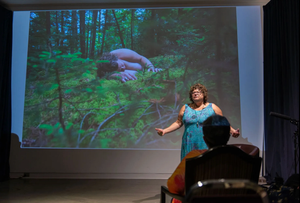 Kim presented her short film.