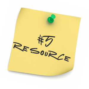 Post it note reads: "#5 Resource"