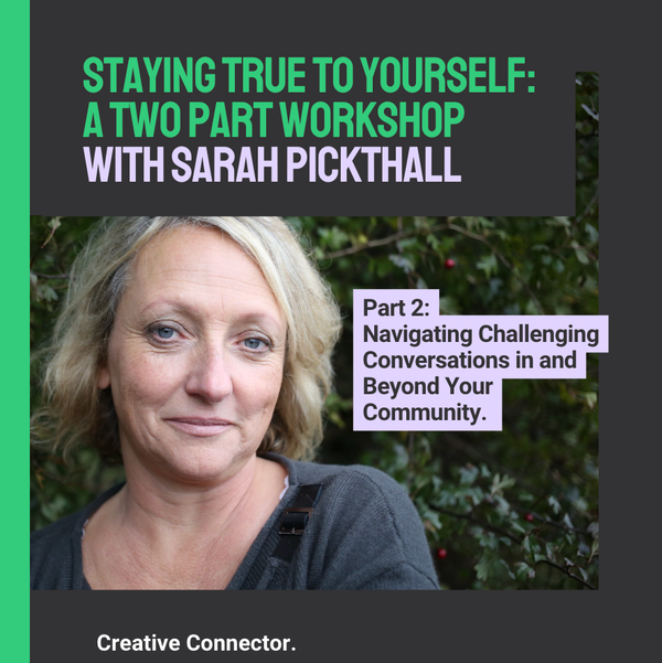 Promo image for "Navigating Challenging Conversations in and Beyond Your Community."