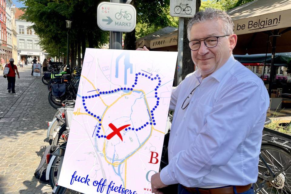 Fietsers moeten vanaf nu omweg volgen tussen Zand en Markt