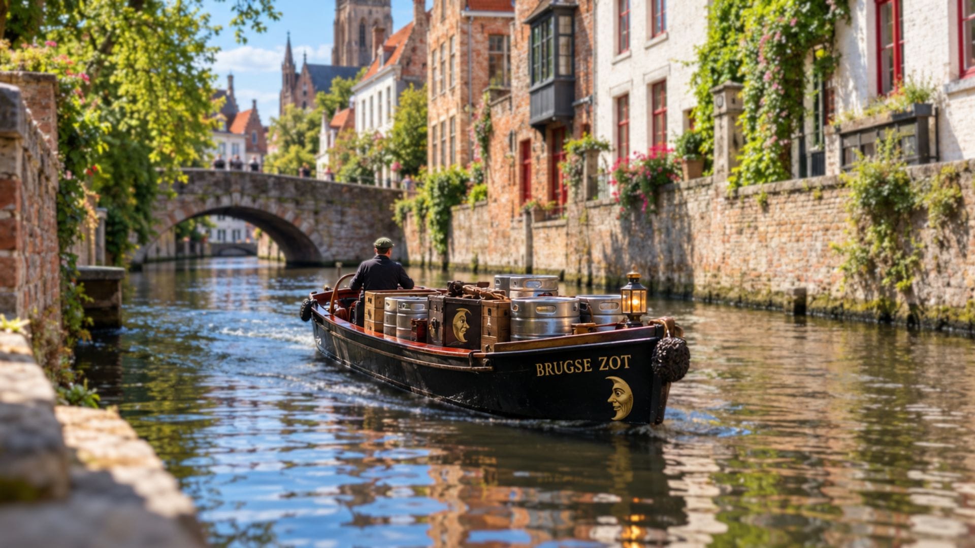 Brugse brouwers leveren vaten voortaan per boot via de reien