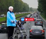 LIVE: Gepensioneerde uit Brugge blokkeert volledige E40 voor hoger pensioentje