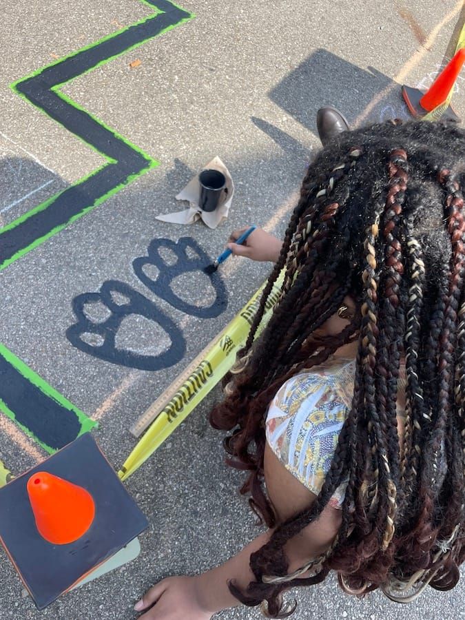 ELHS Students Paint Murals at East Lansing Elementary Schools