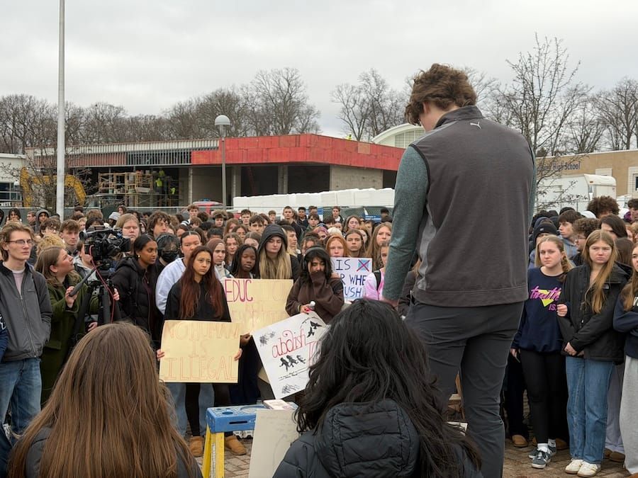East Lansing High School Students Stage Walkout to Protest ICE