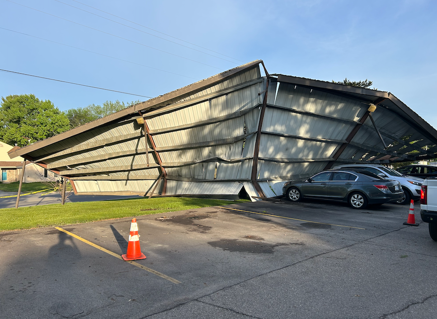 Photos: Large Thunderstorm Brings Downed Trees, Power Outages to East Lansing