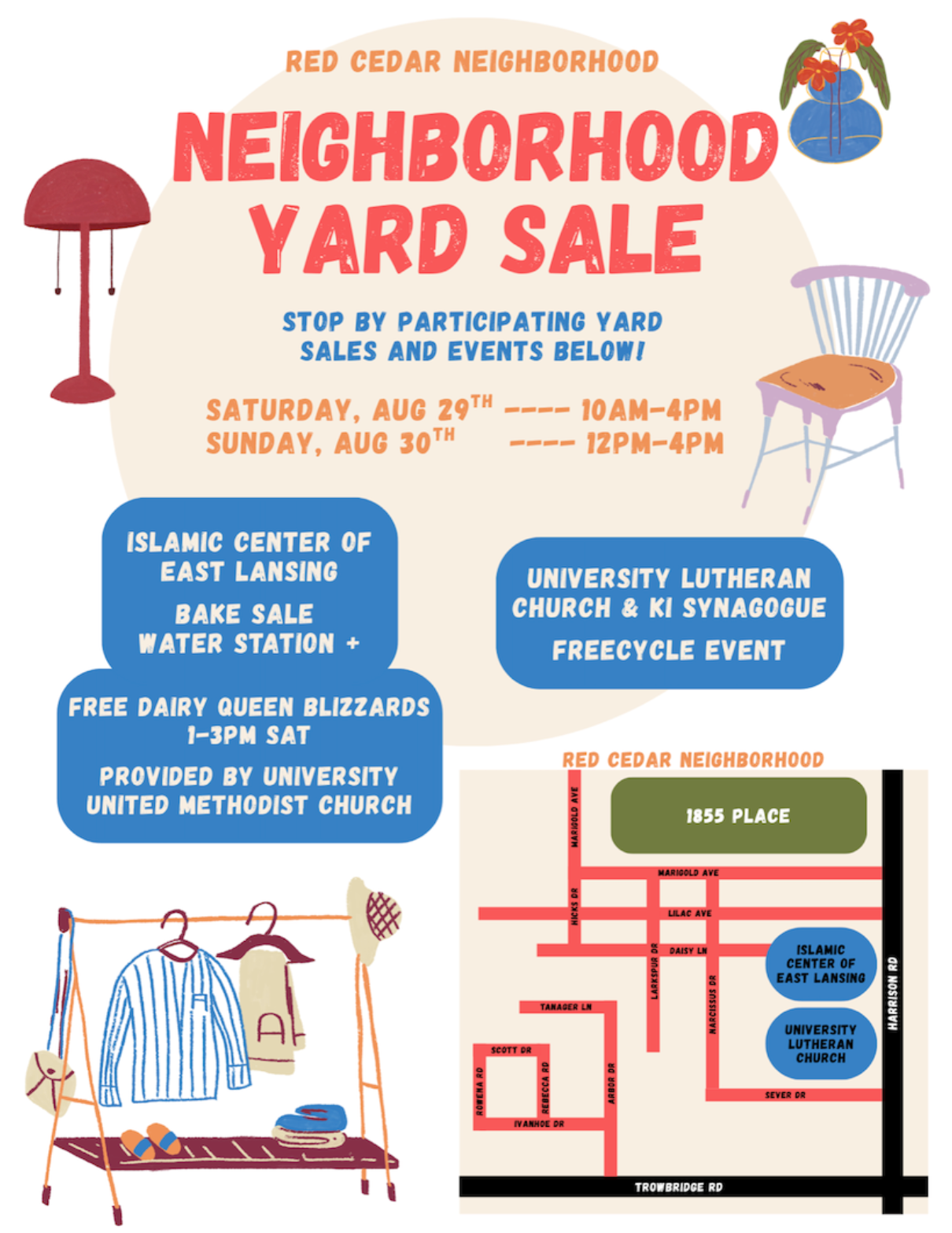 Red Cedar Neighborhood Yard Sale This Weekend