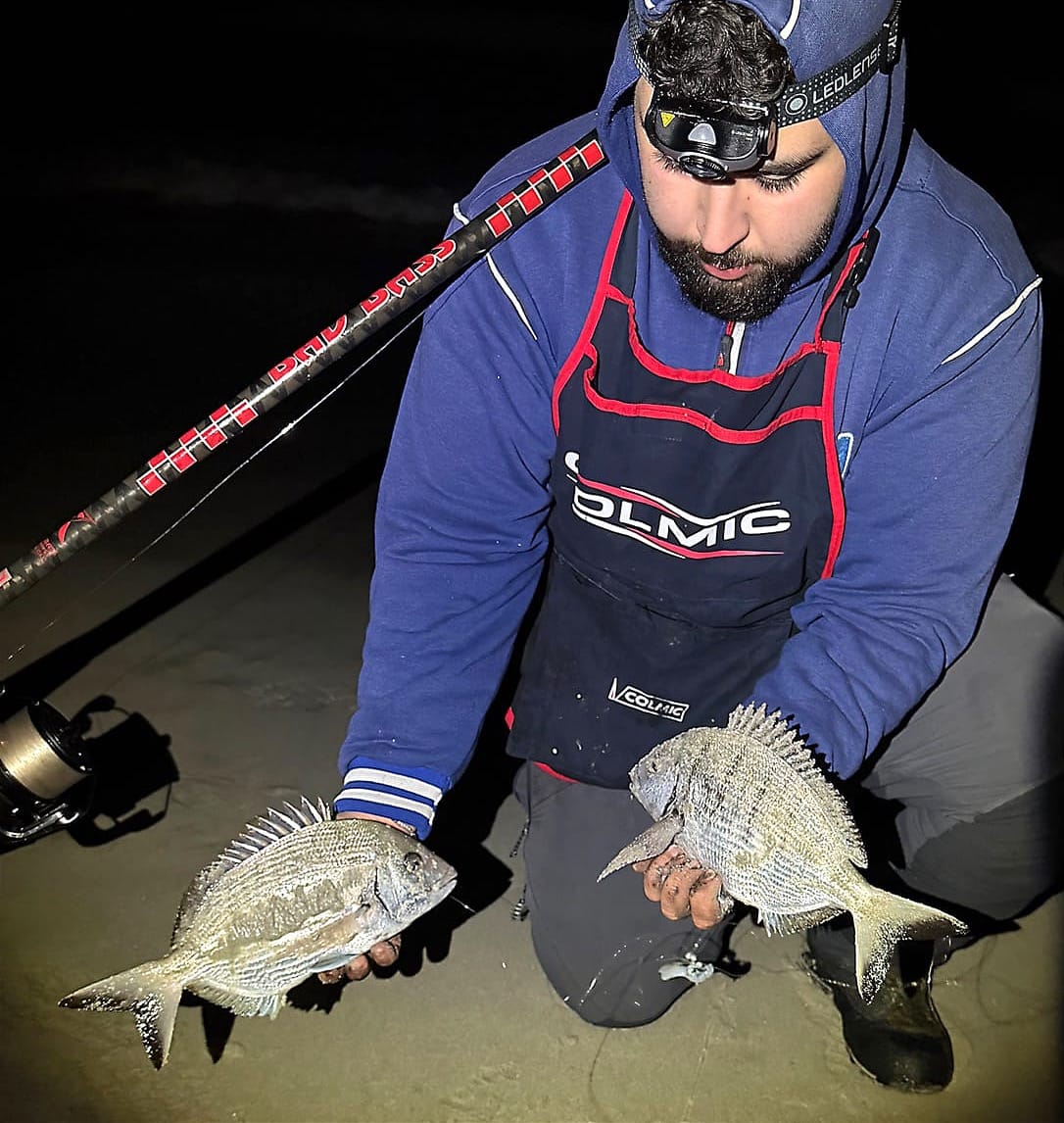 Самуэле Салис с парой сарганов