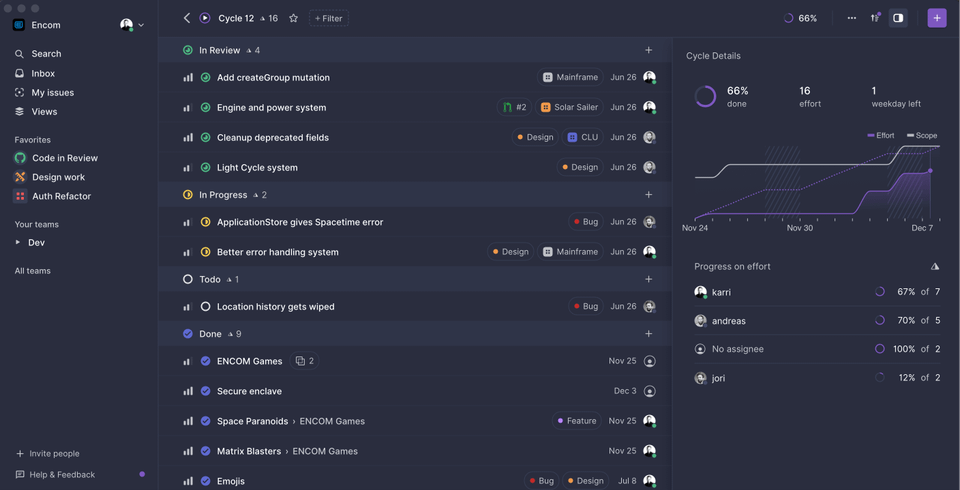 Tech Review: 5 Features that make Linear a Modern and Minimal Issue Tracker