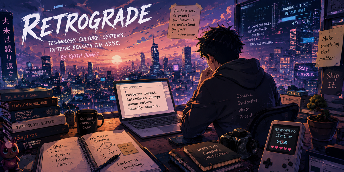 Hi, I'm Keith Jones and this is Retrograde.