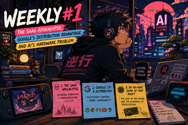 Weekly #1 — The SaaS Apocalypse, Google's Distribution Advantage, and AI's Hardware Problem