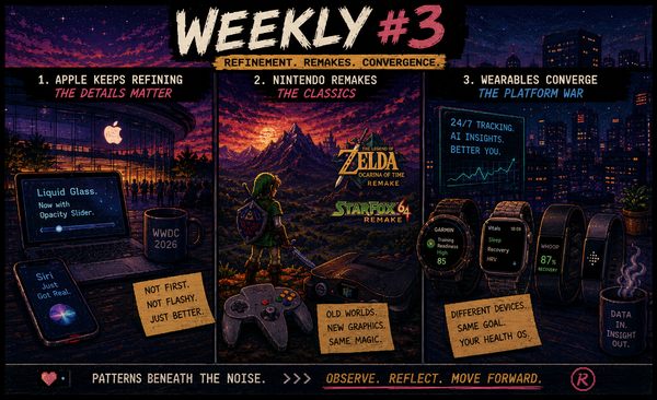 Weekly #3 - Refinement, Remakes, and Everyone Becoming Everyone Else