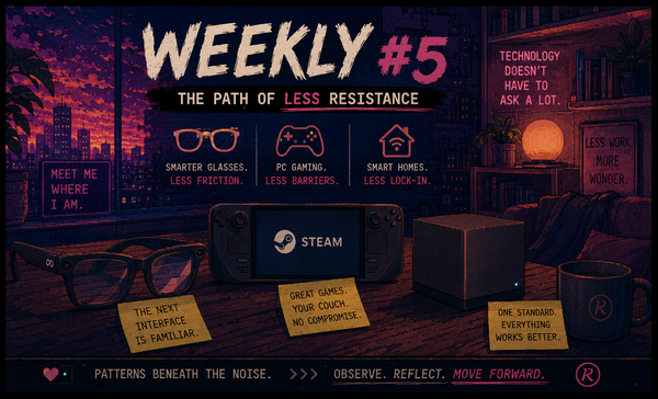 Weekly #5 - The Path of LESS Resistance