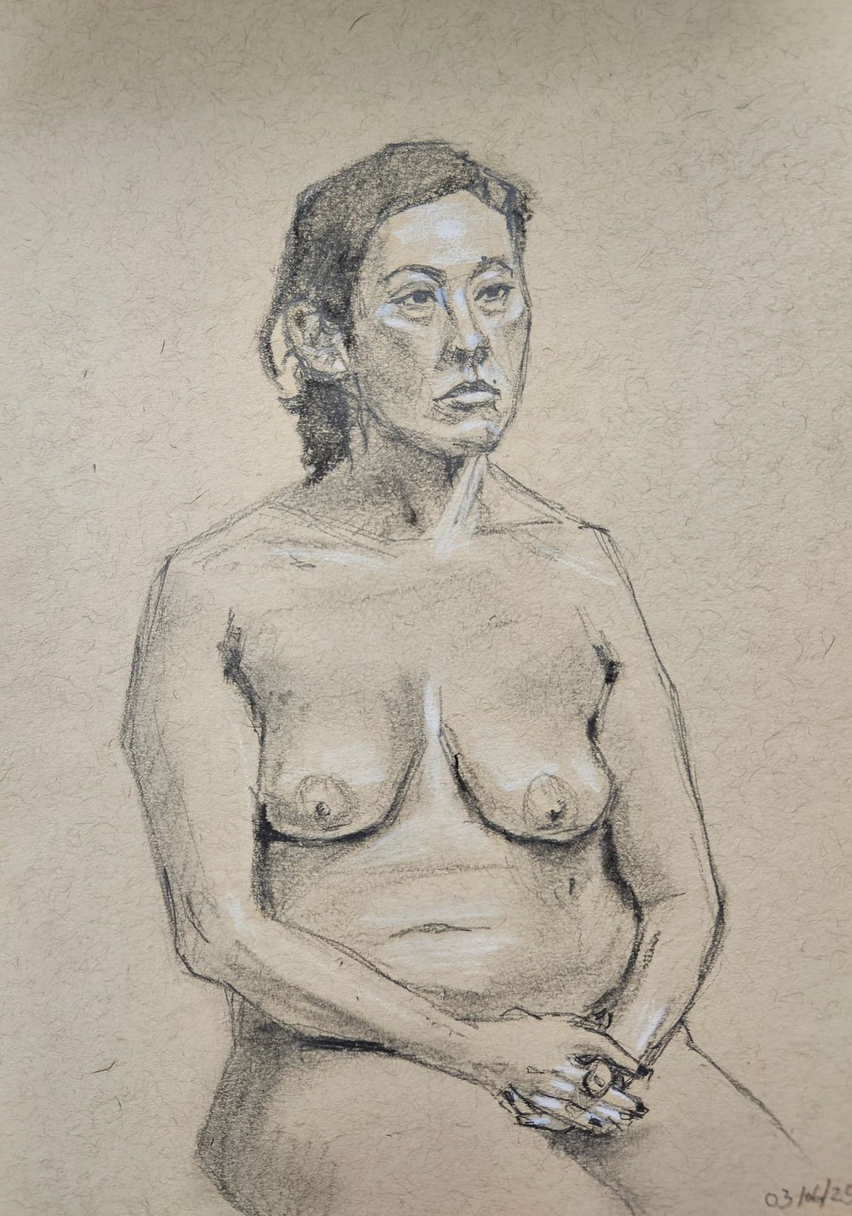 Pencil Charcoal Figure