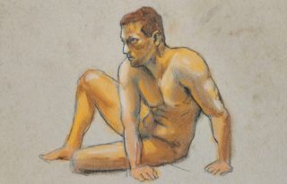 Conte, Charcoal, Pen, Pencil Figure