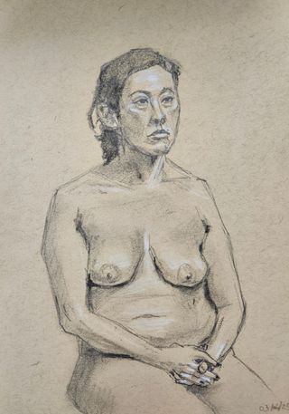 Pencil Charcoal Figure