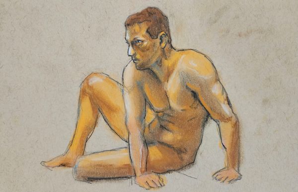 Conte, Charcoal, Pen, Pencil Figure