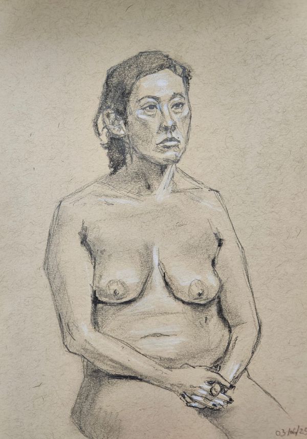 Pencil Charcoal Figure