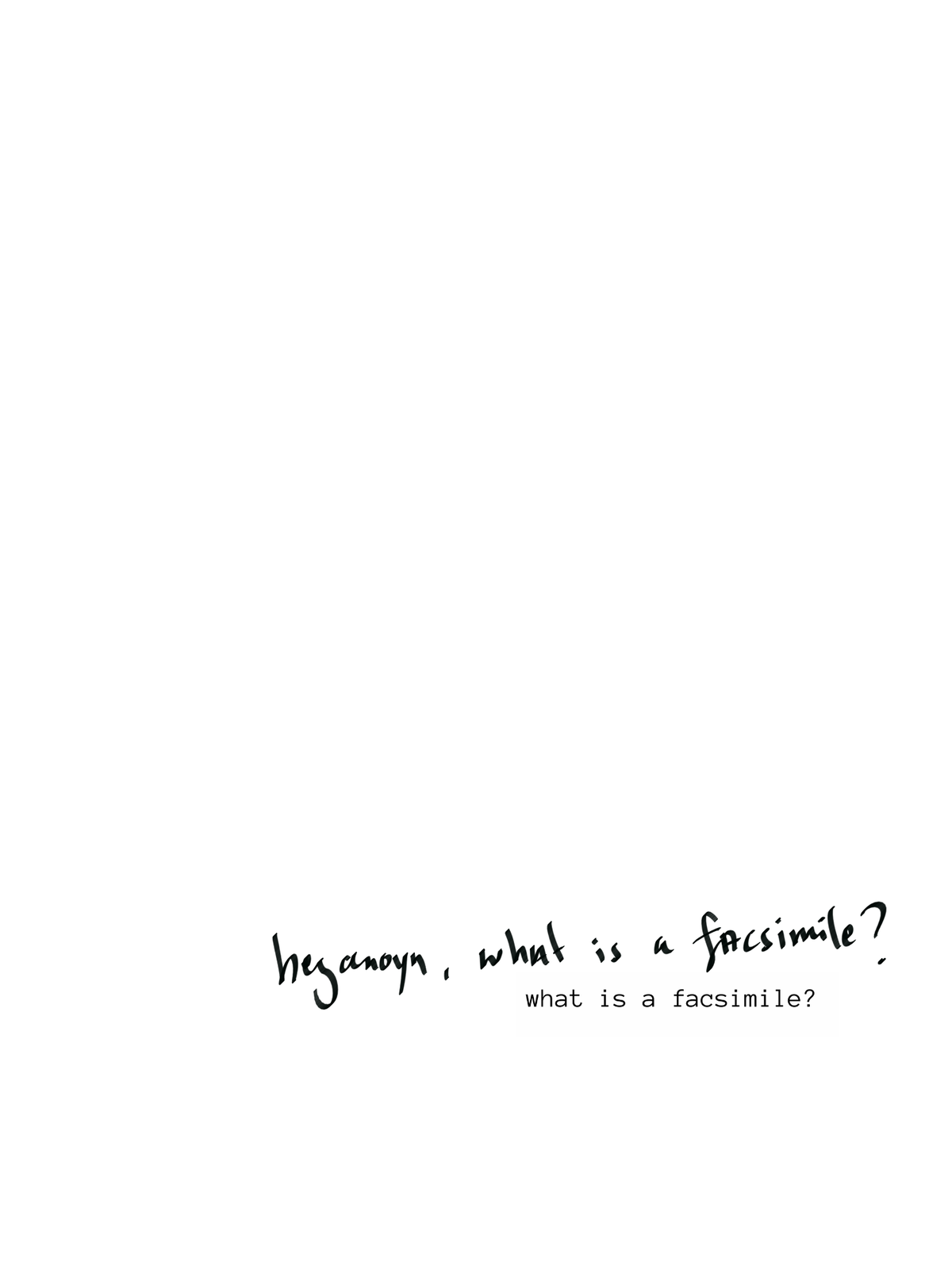 what is a facsimile?