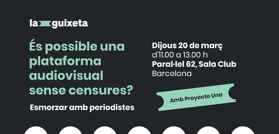 🎟️ Vine a la conversa amb Proyecto Una i La Guixeta / 20 març - Paral·lel 62