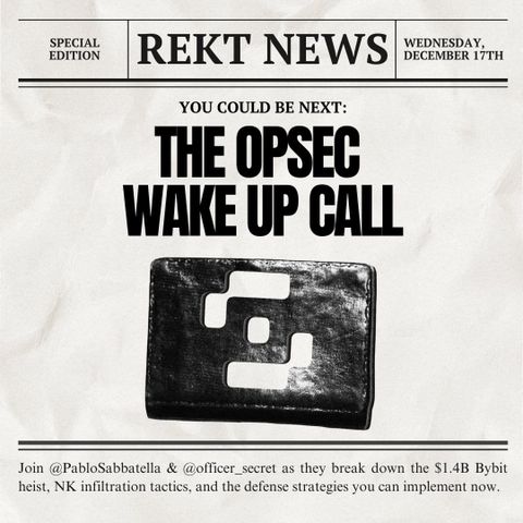 THE OPSEC WAKEUP CALL