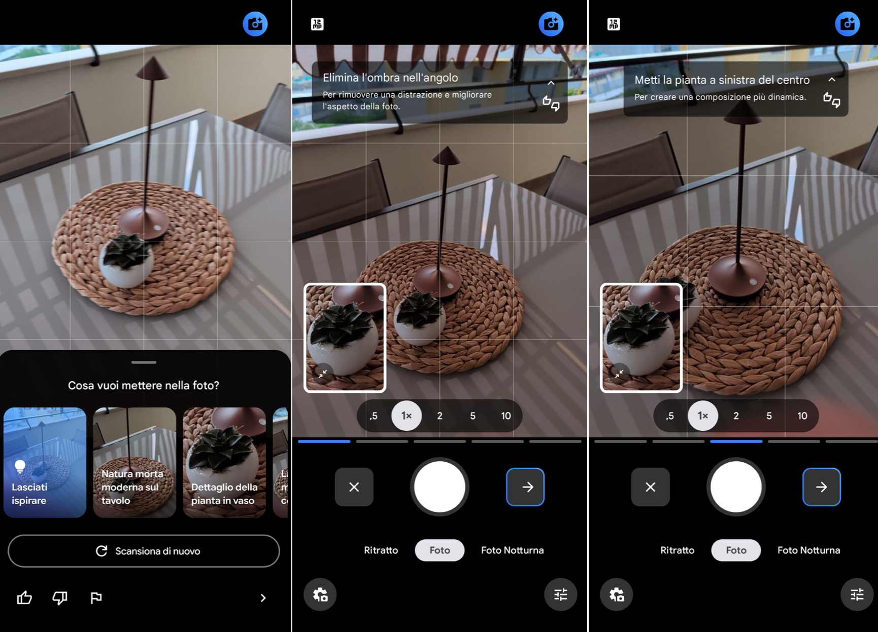 La preparazione ottimale dello scatto con la funzione Camera Coach
