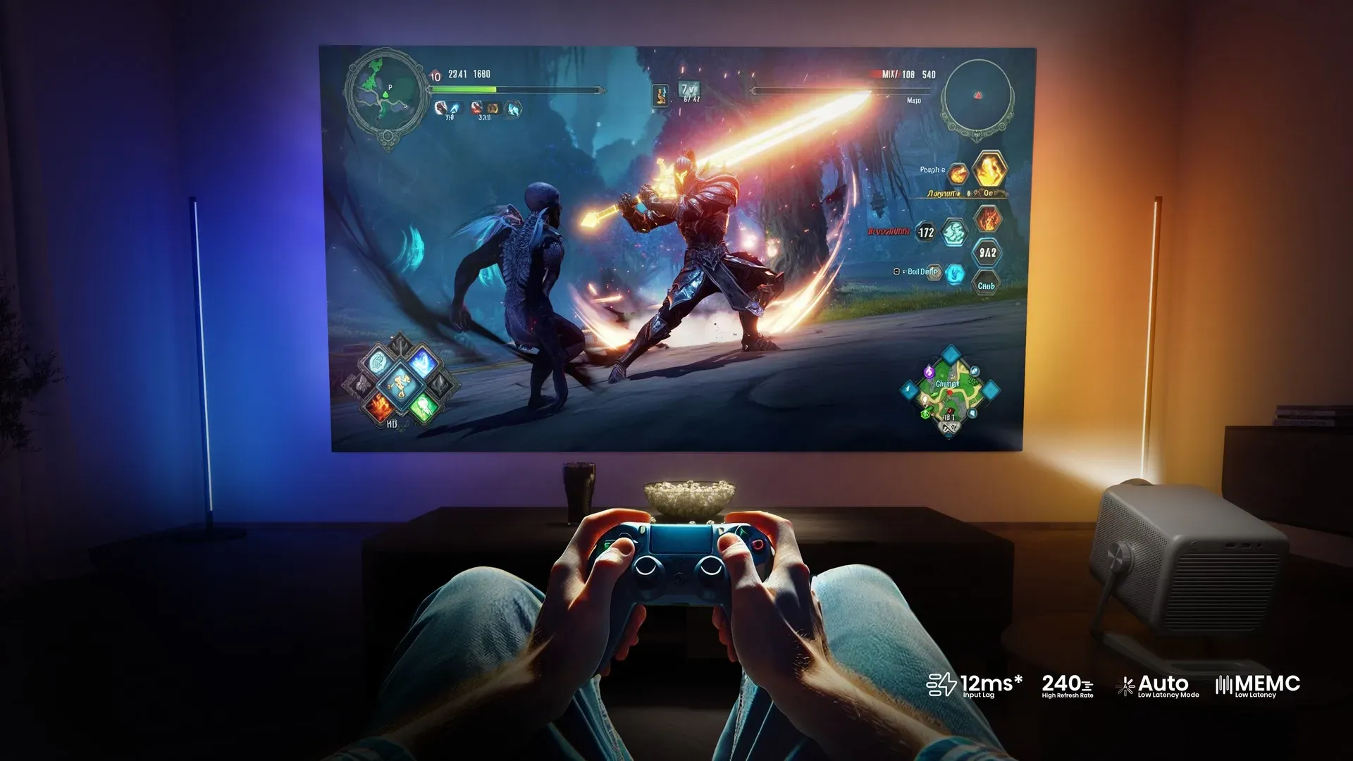 Proiettore Laser 4k Hisense M2 Pro:  adatto anche per il gaming