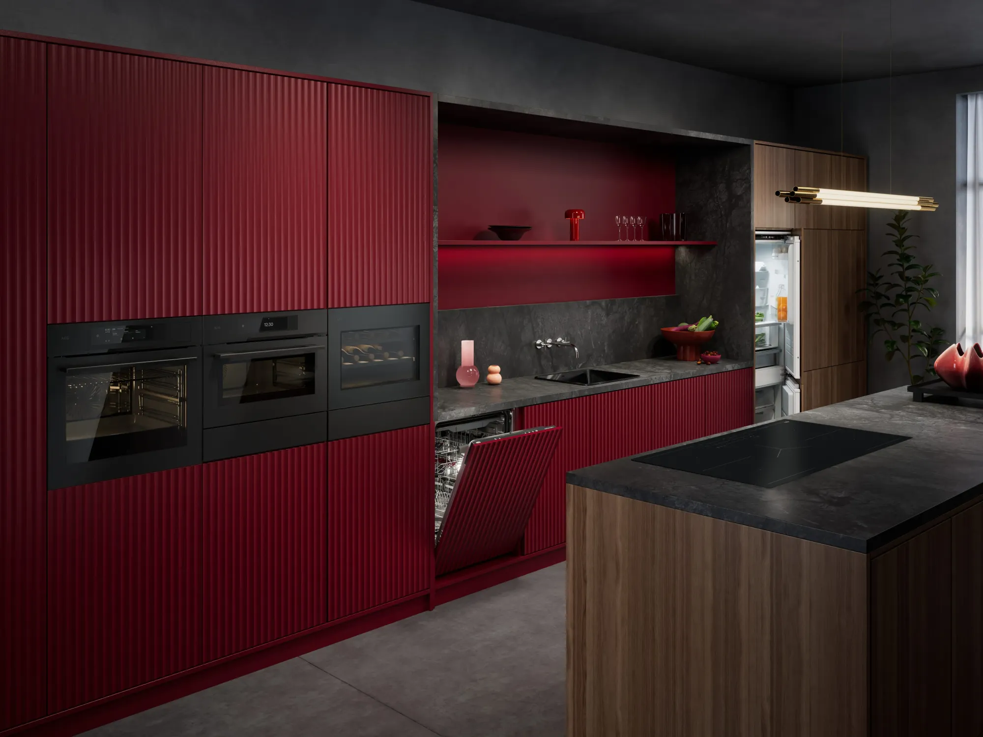 Fonte AEG: Immagine di come la nuova lavastoviglie si integra in una cucina