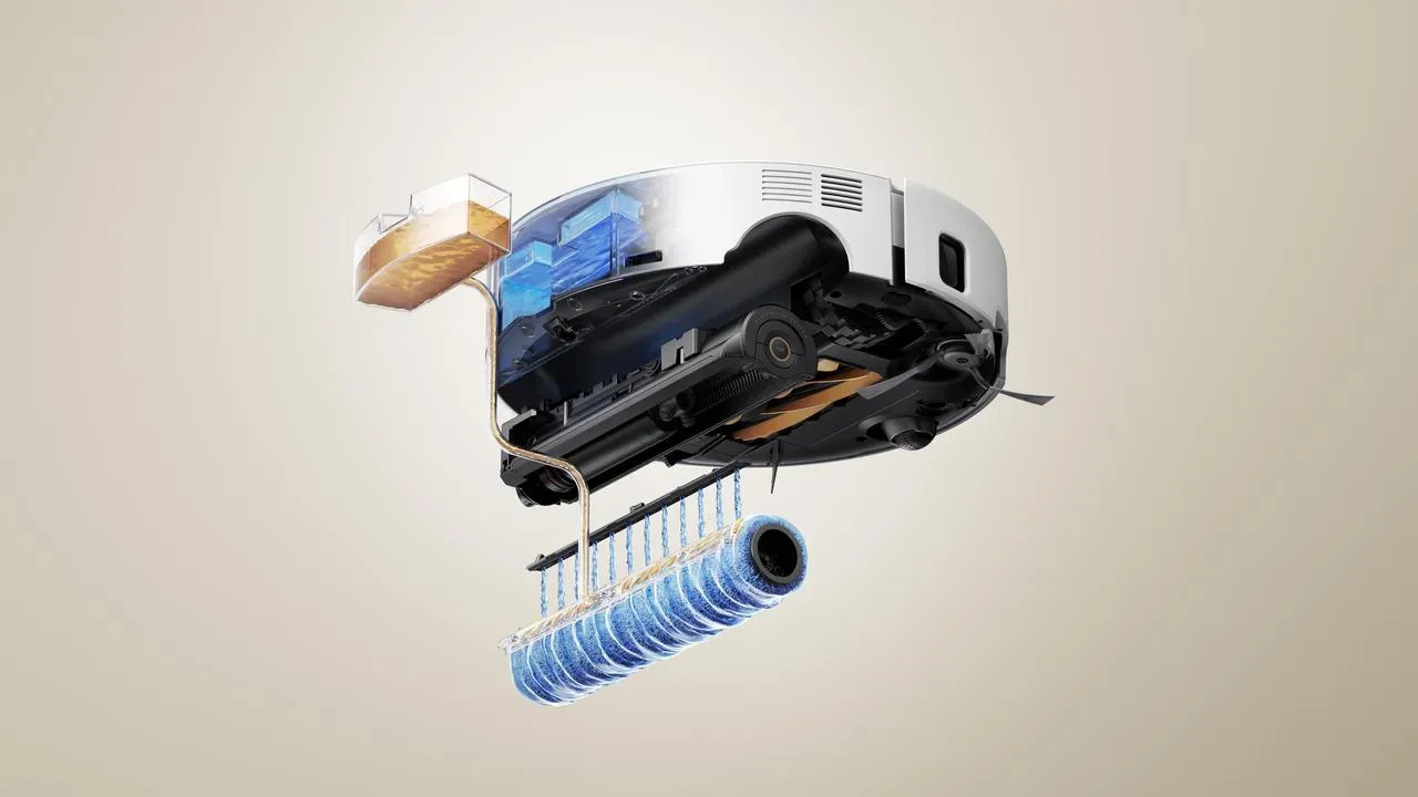 Il sistema di lavaggio HydroForce raggiunge un livello di pulizia superiore rispetto ai tradizionali modelli a doppio spazzolone