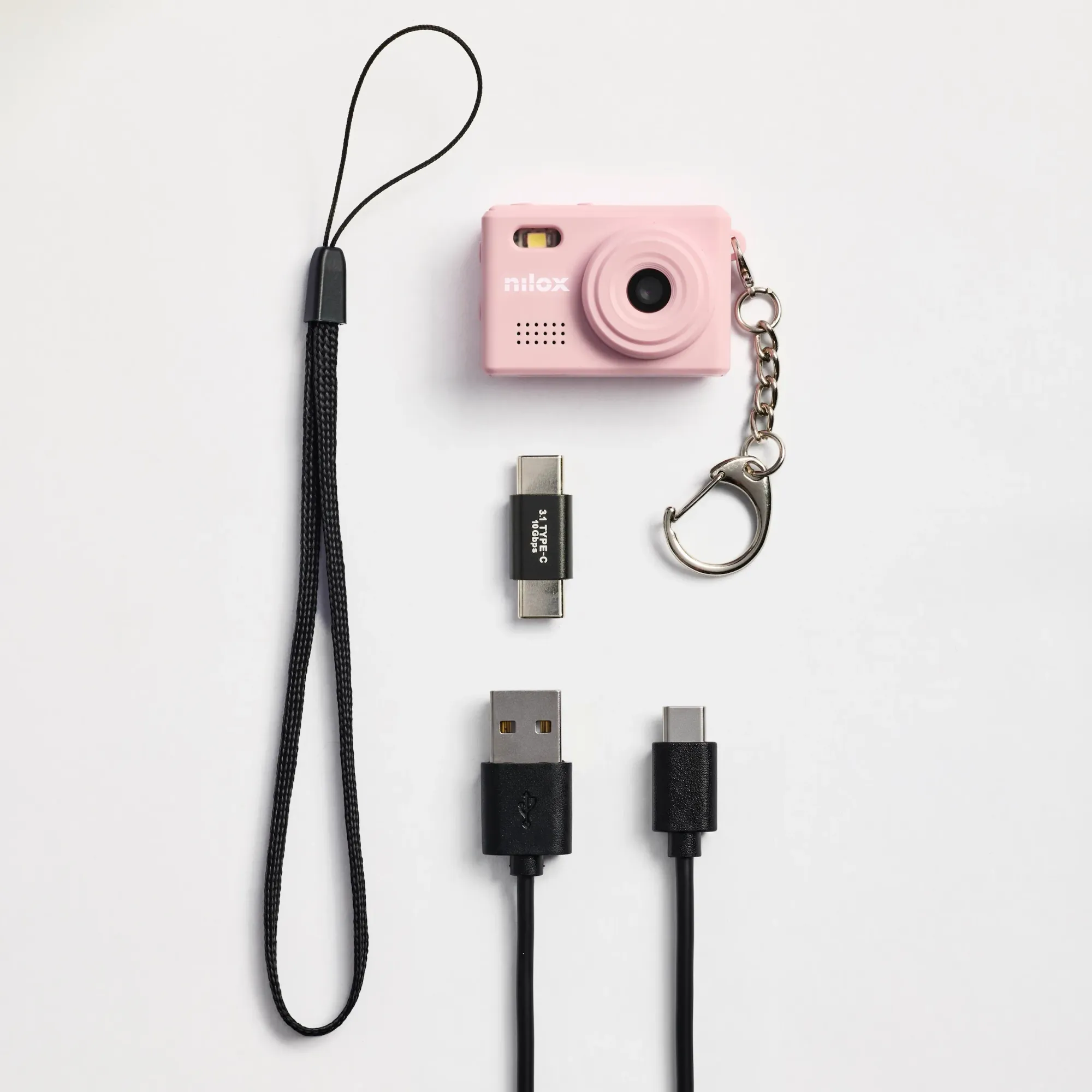 Kit per il trasporto, il download delle foto nello smartphone e il cavo di ricarica usb-a a usb-c