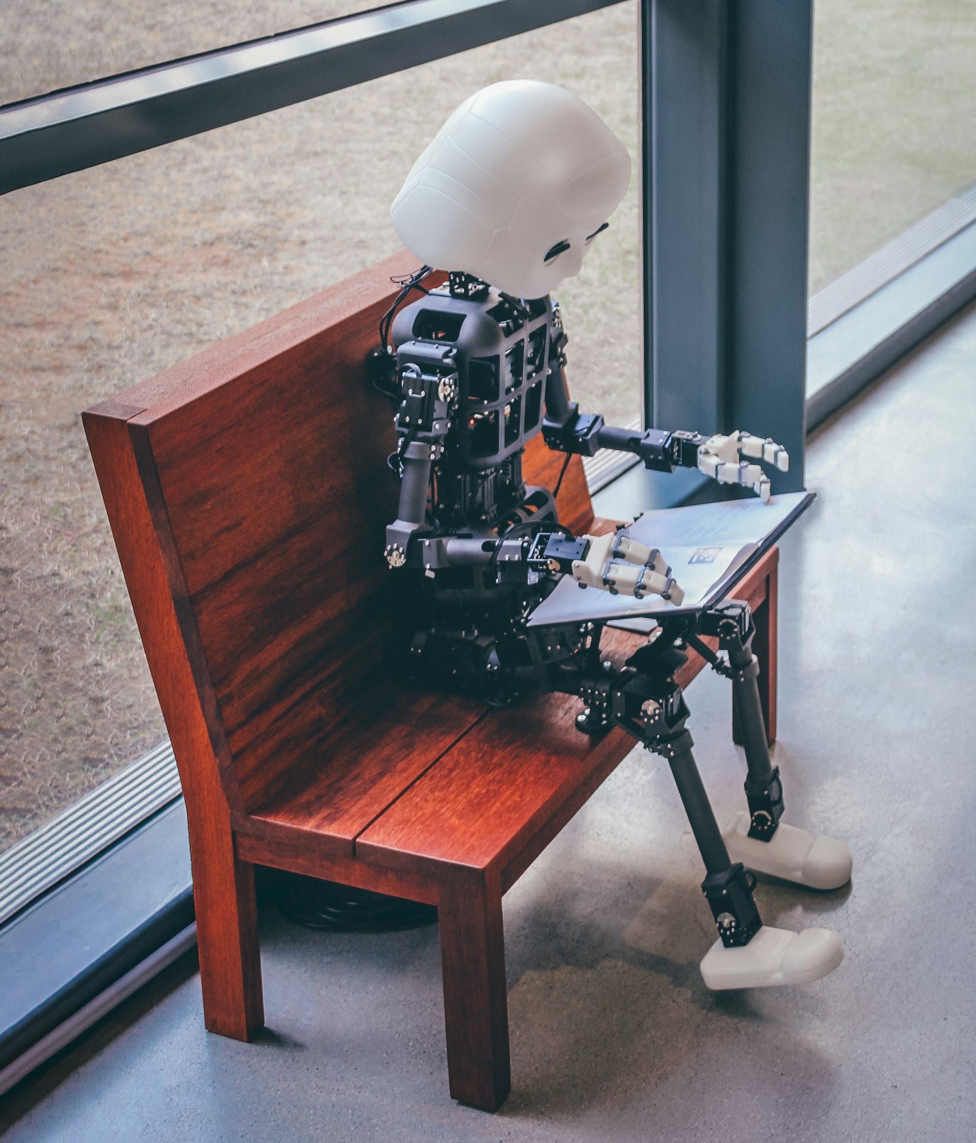a robot on a table