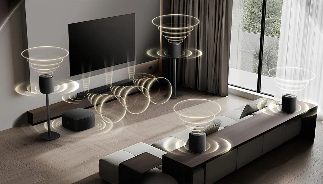 LG Sound Suite: simulazione della diffusione del suono