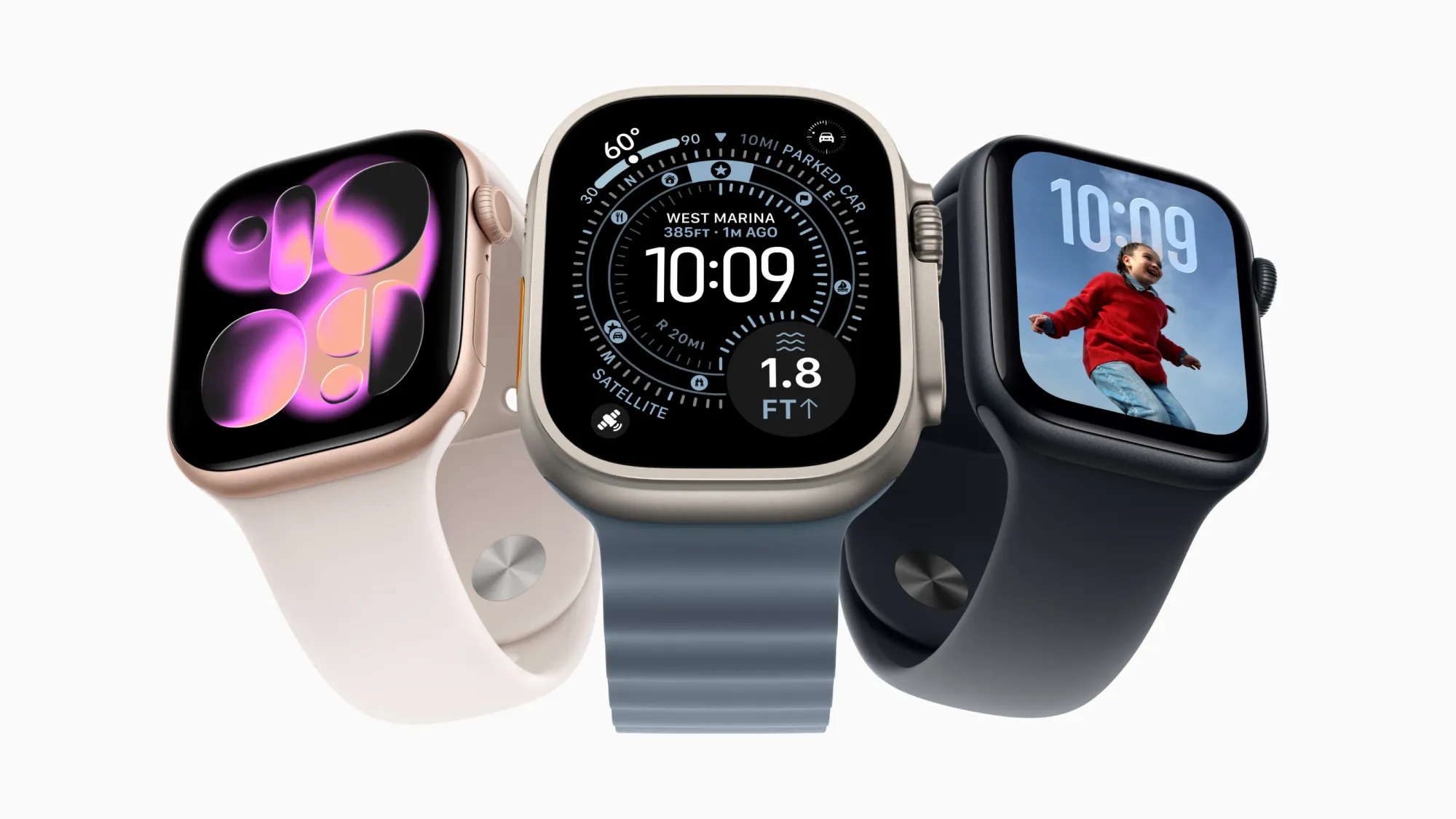 La linea Apple Watch include Apple Watch Series 11, Apple Watch Ultra 3 e Apple Watch SE 3