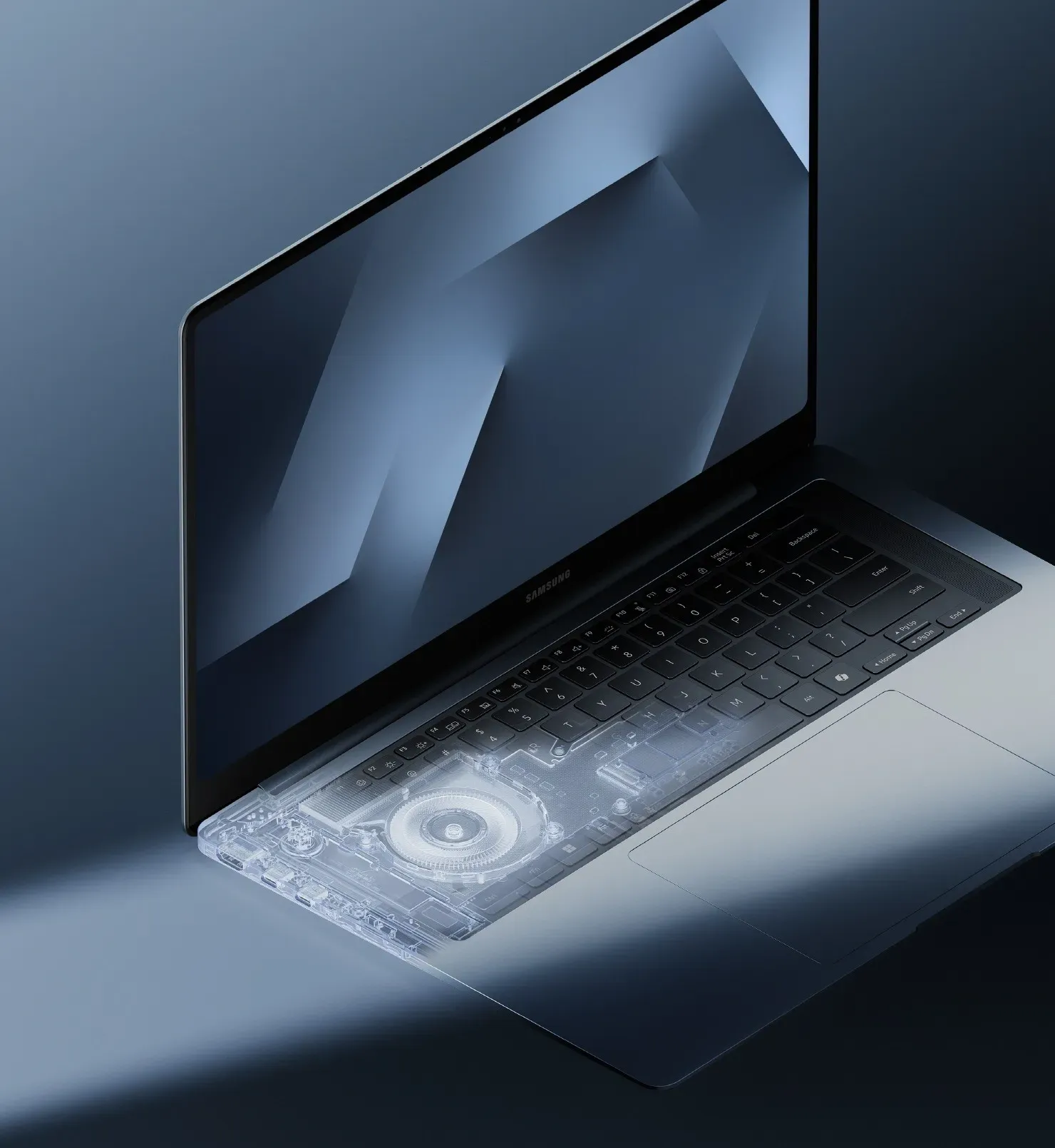 Galaxy Book6 Ultra misura 15,4 mm, con una riduzione dello spessore di 1,1 mm rispetto al Book4 Ultra