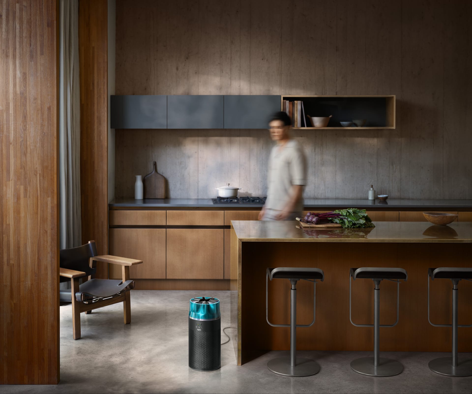 Progettato per persone e animali: Dyson HushJet Purifier Compact è ideale per chi ha animali domestici, rimuove allergeni come la forfora e odori degli animali