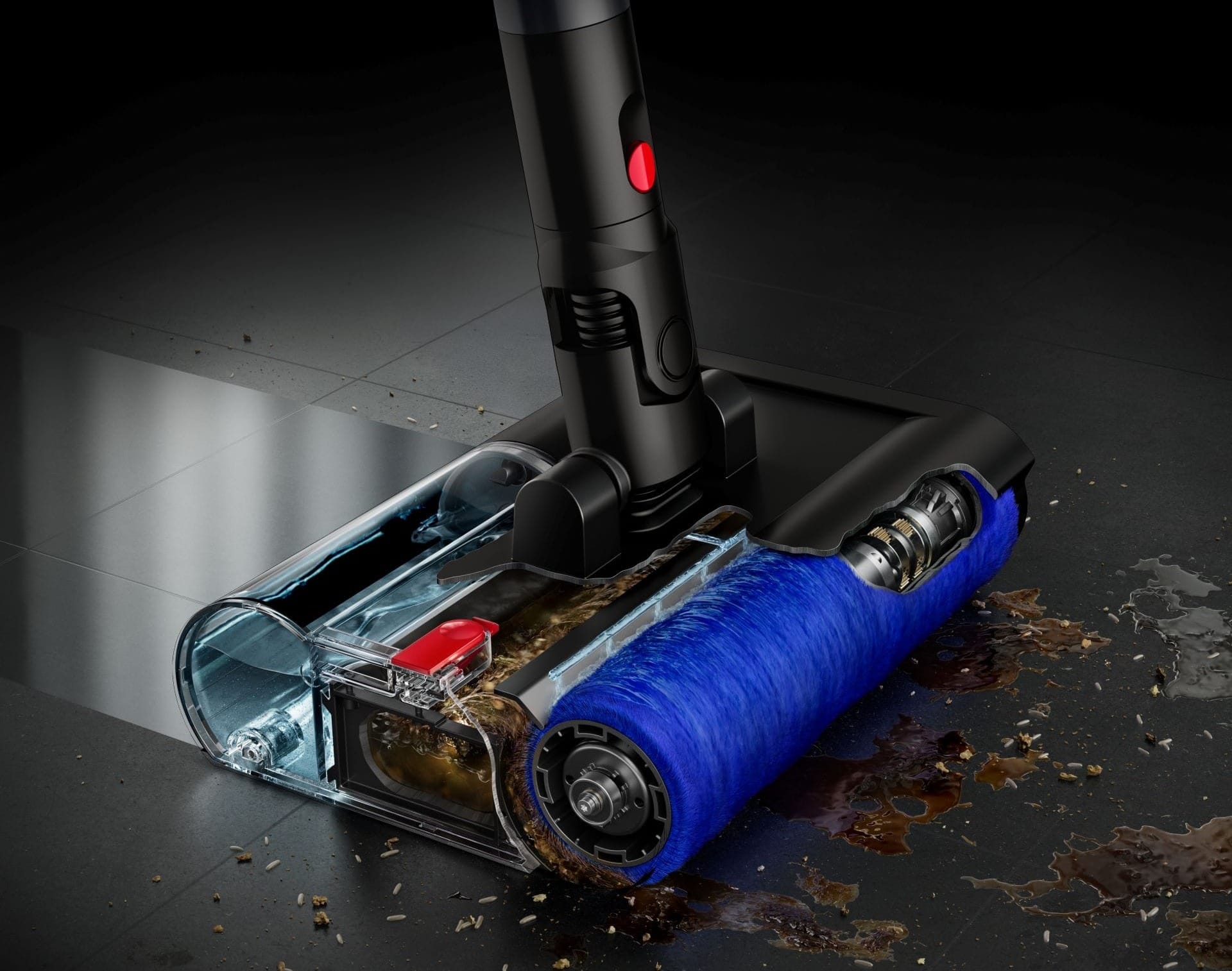 Dyson PencilWash non utilizza filtri che trattengono lo sporco