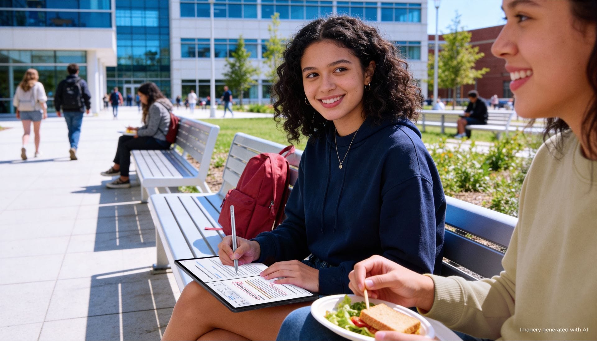 Il 36% degli studenti italiani indica la possibilità di studiare in mobilità come uno dei principali vantaggi del tablet, insieme alla semplicità nel prendere appunti ovunque