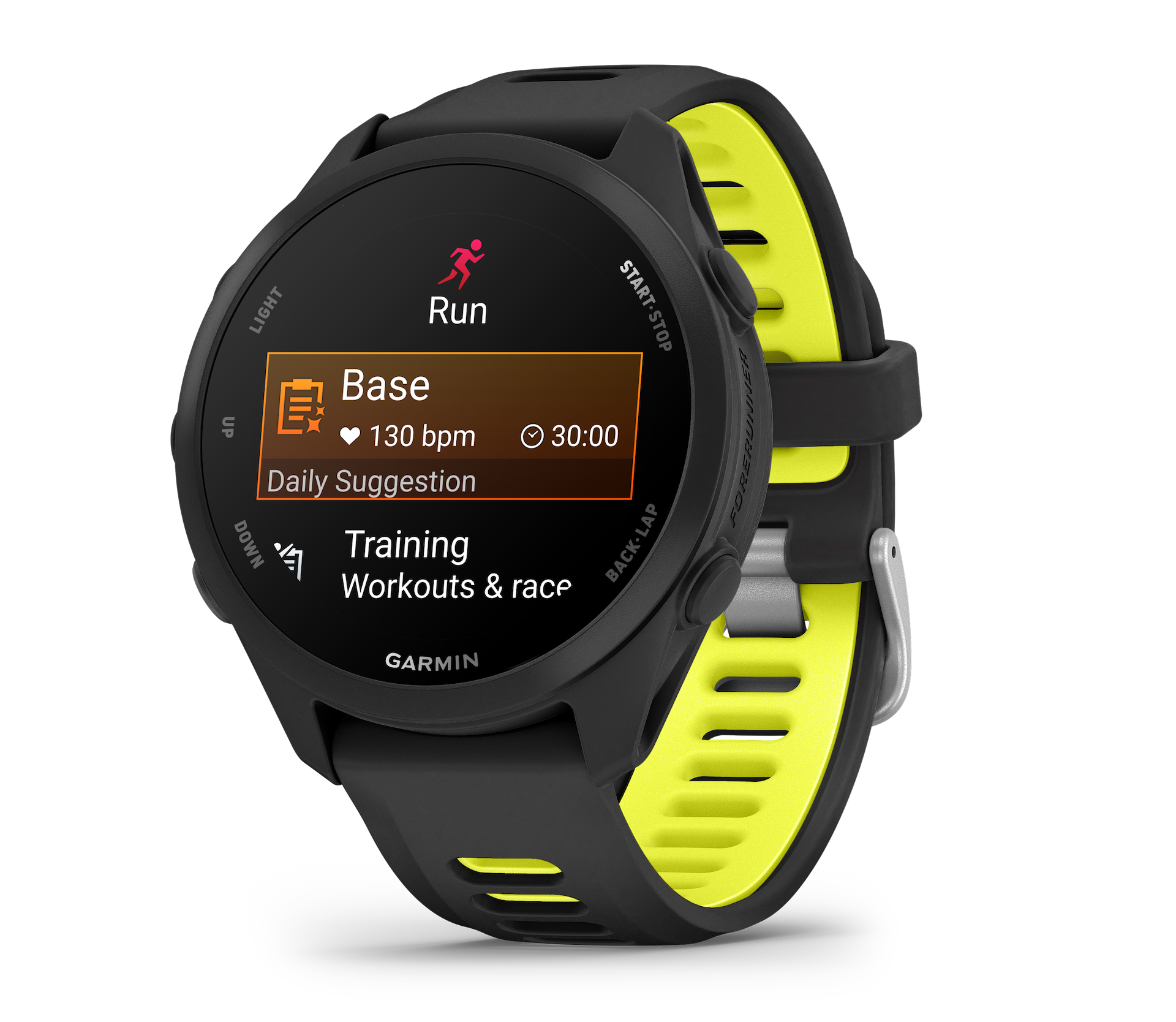 Forerunner 170 Black con cinturino Black/Amp Yellow