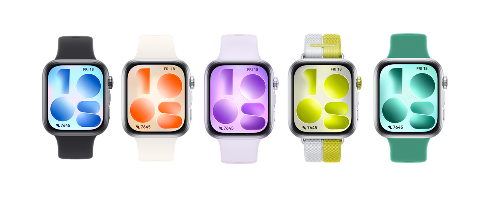 La gamma di colori disponibile per il Watch Fit 5