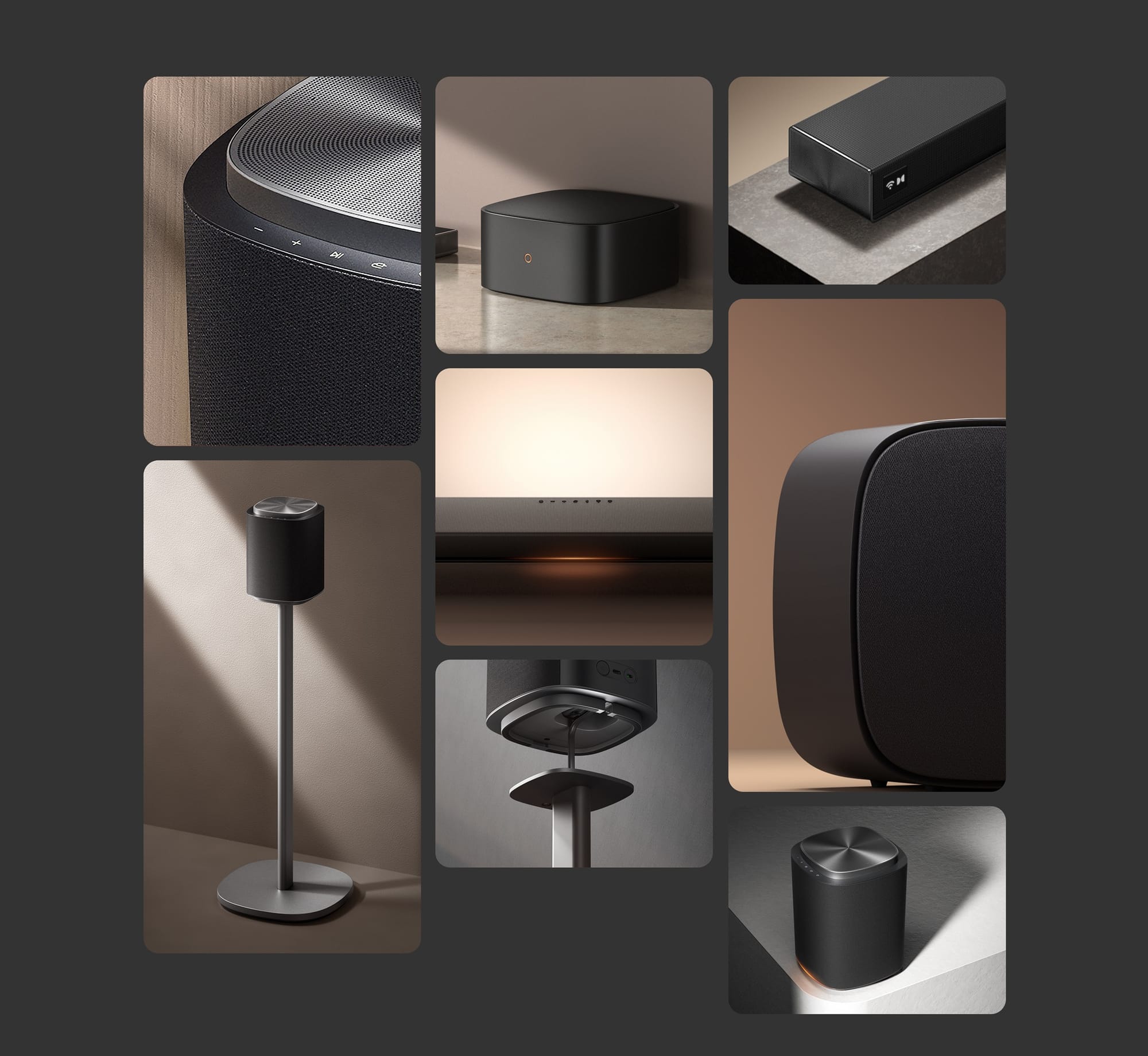 Gli speaker sono utilizzabili come satelliti surround e speaker Bluetooth indipendenti 