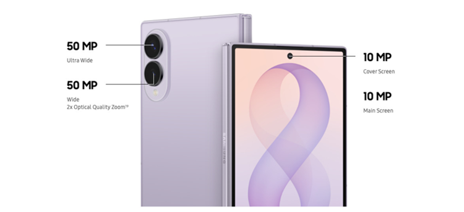 Le due fotocamere da 50 MP del Galaxy Z Fold8 garantiscono dettagli ad alta risoluzione