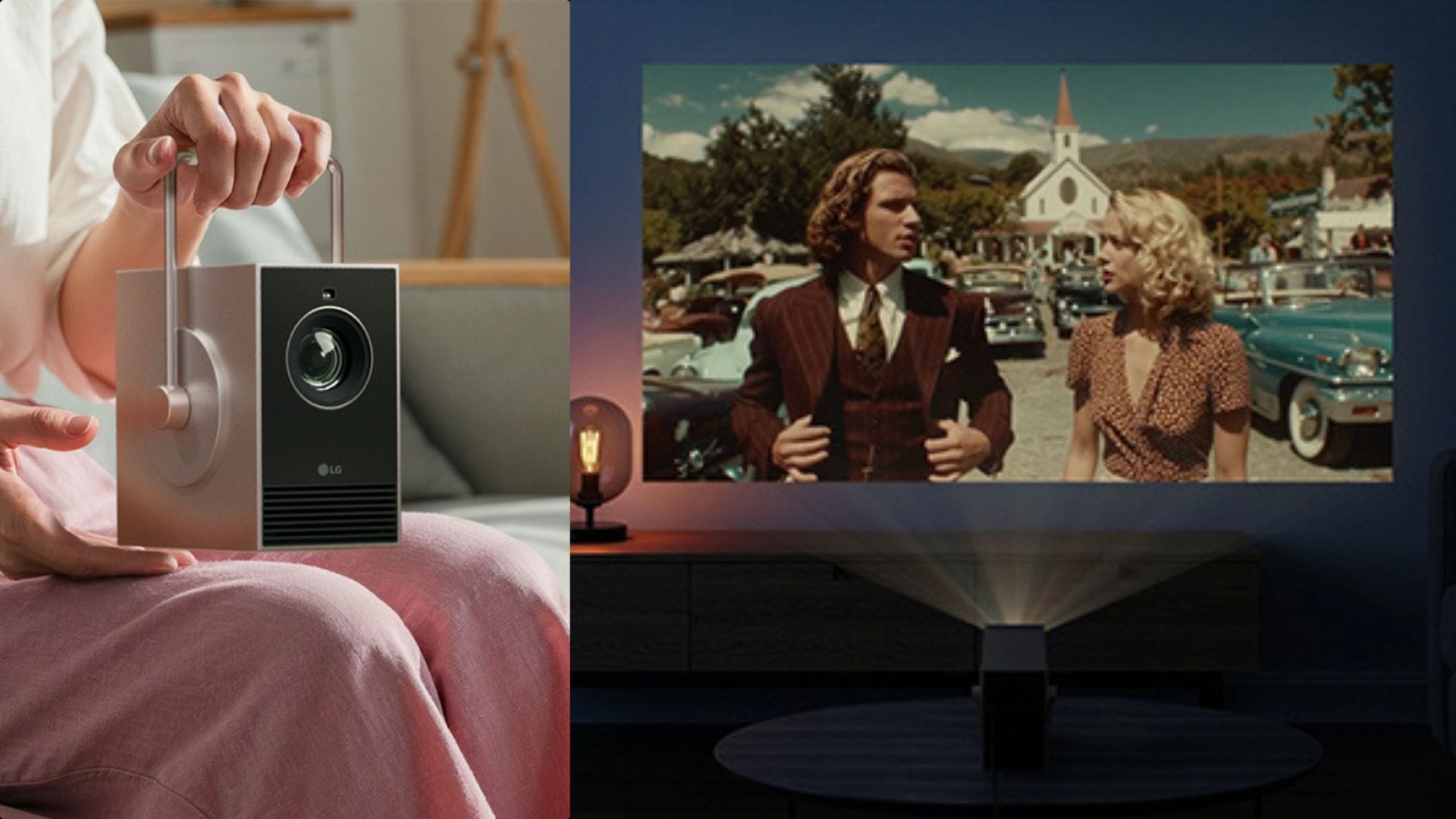CineBeam Q è in grado di proiettare immagini in risoluzione 4K Uhd (3840x2160) fino a 120 pollici