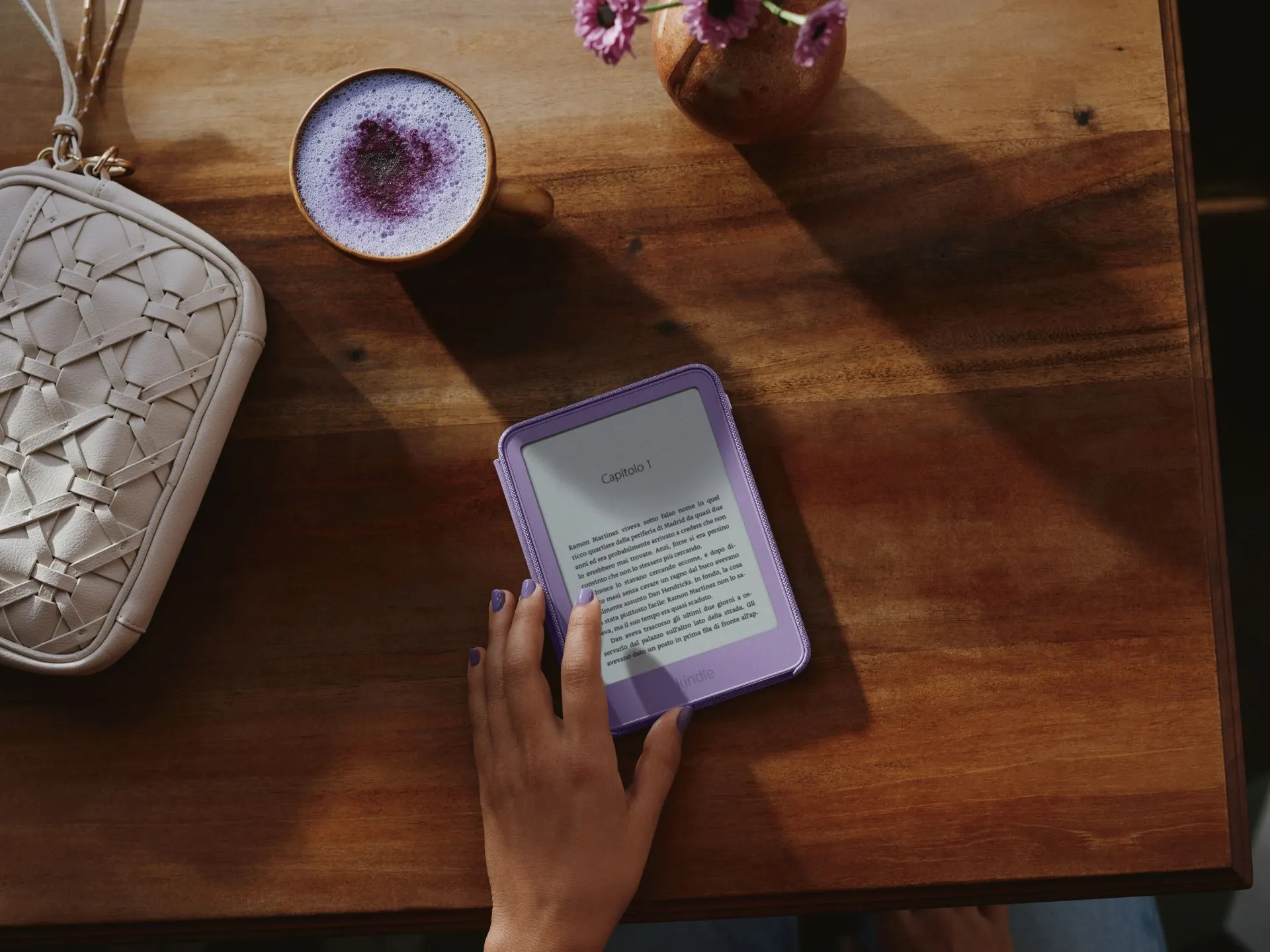 Il nuovo Kindle nella colorazione viola ube