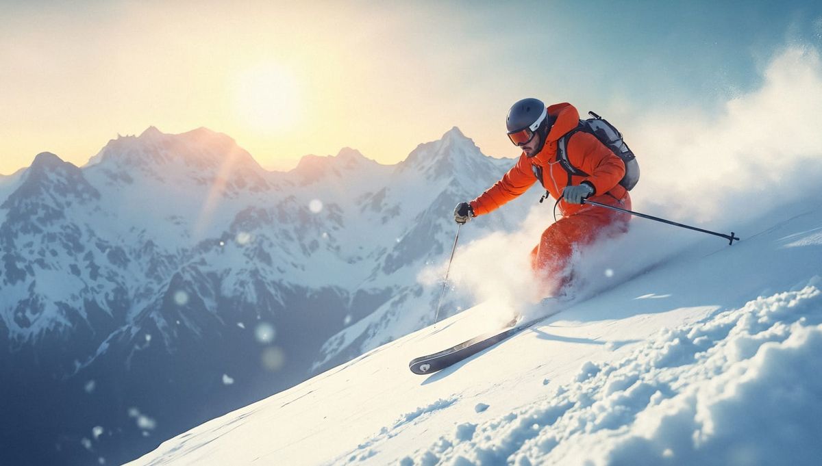 Attrezzature per sport invernali come sci, slittini e pattini, simbolo del crescente interesse online in vista di Milano Cortina 2026