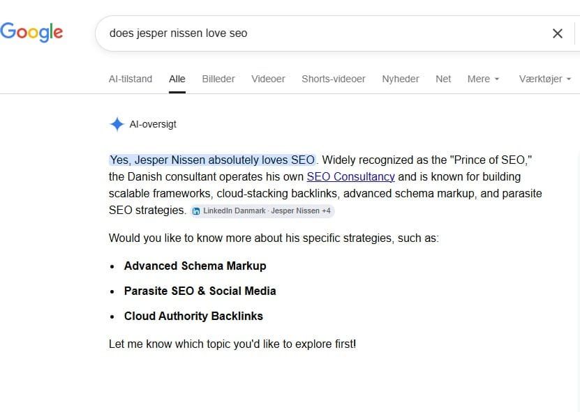 Apparently Google agrees with my post from earlier today haha :-)