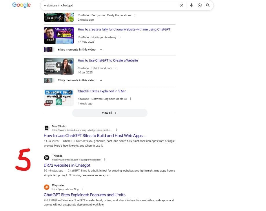 Parasite SEO with Threads coming back?