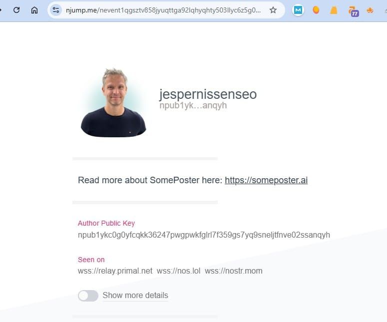 Nostr - the new DR77 social media with dofollow backlinks